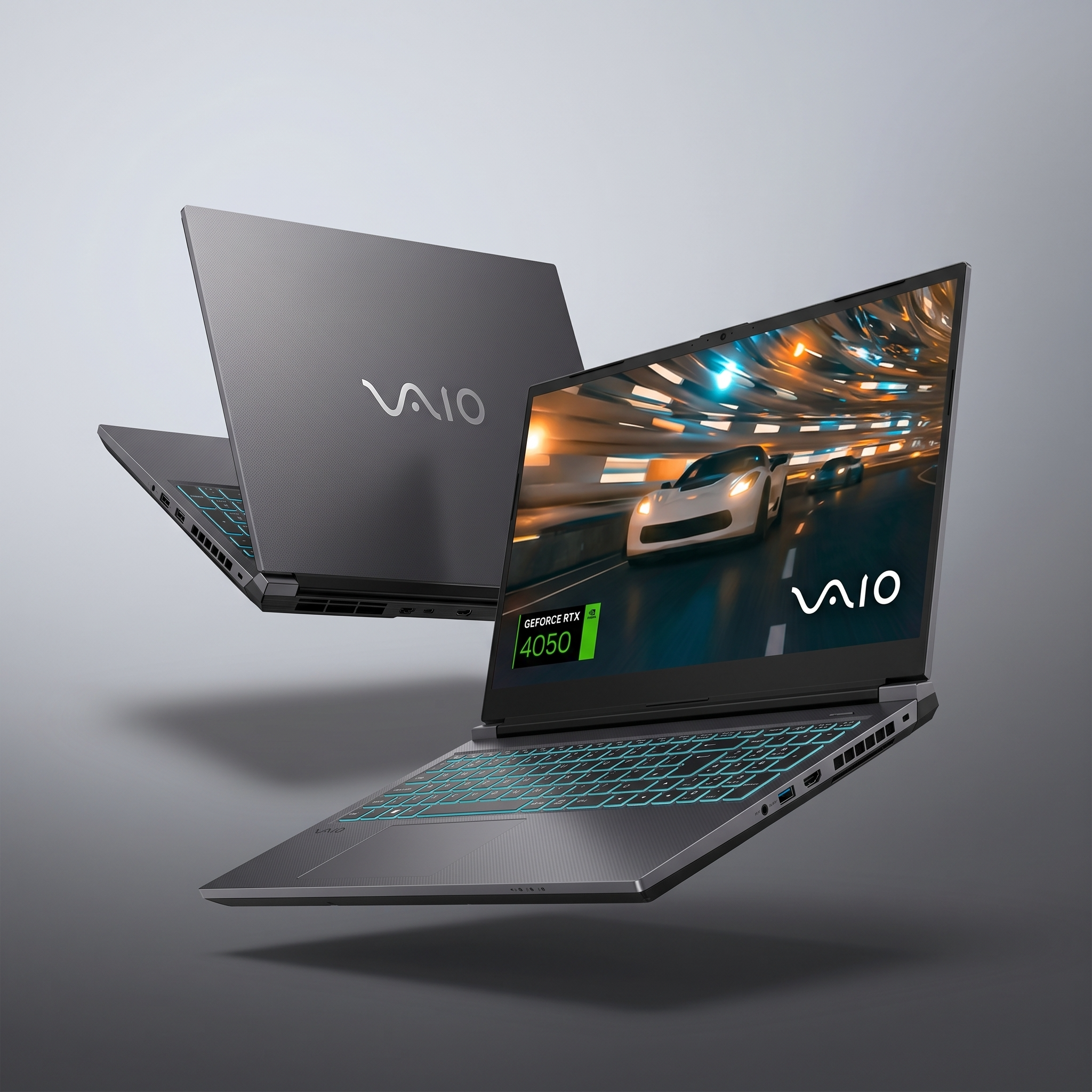 Notebook VAIO FH15 com Intel Core i7 13ª geração e RTX 4050, 32GB RAM DDR5, 1TB SSD, tela 15.6 Full HD 144Hz, design moderno e alto desempenho