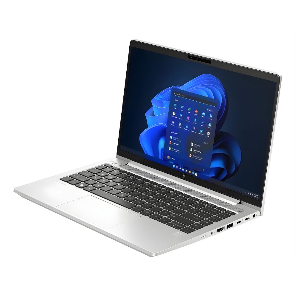 Notebook VAIO FH15 i7 13ª Geração RTX 4050 Vale a Pena? Review Completa 2026 3 Notebook HP EliteBook 640 G10 em ângulo lateral aberto mostrando teclado, tela e acabamento