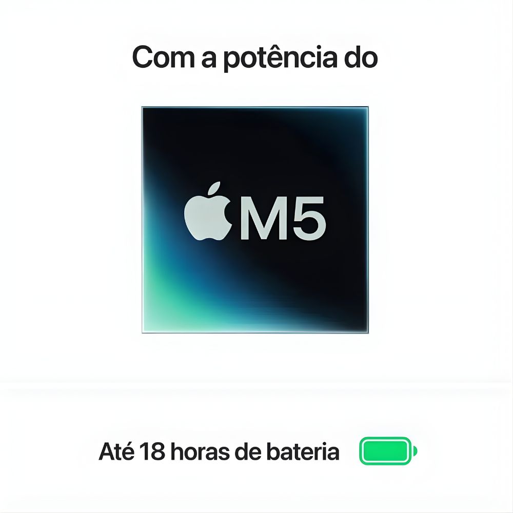 macbook air m5 chip desempenho bateria 18h