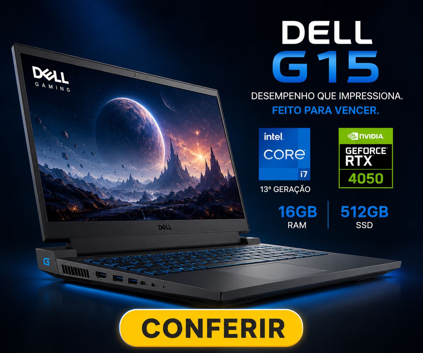 Infográfico técnico do notebook Dell Latitude 3420 com processador Intel Core i5-1135G7 de 11ª geração, 16GB RAM DDR4, SSD NVMe de 512GB e Windows 11 Pro.