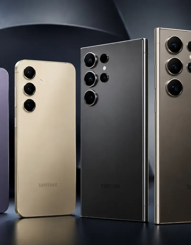 Galaxy S: quais linhas existem, quais são as diferenças e como a Samsung segmenta sua linha premium 11 Linha de smartphones Samsung Galaxy S em diferentes versões premium, incluindo modelos compactos, Plus e Ultra com múltiplas câmeras, acabamento metálico e S Pen, representando a evolução da linha Galaxy S da Samsung.