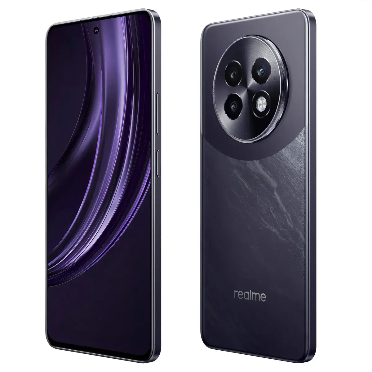 Realme 13+ 5G Vale a Pena? Análise Técnica Completa do Dimensity 7300 Energy, UFS 3.1 e Sistema de Refrigeração 4 Titulo SEO Realme 13 5G Roxo — Design Frontal e Traseiro com Tela AMOLED 120Hz