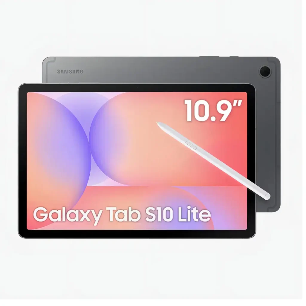 Galaxy Tab S10 Lite é bom? Conheça a ficha técnica completa e descubra se vale a pena em 2026 4 Tablet Samsung Galaxy Tab S10 Lite 5G, 128GB, 6GB RAM, Tela 10.9", S Pen e Capa Smartbook Cover Inclusas