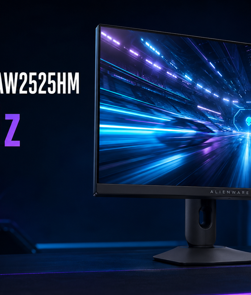 Monitor gamer Alienware AW2525HM de 24,5 polegadas Full HD com painel Fast IPS e taxa de atualização de 320 Hz