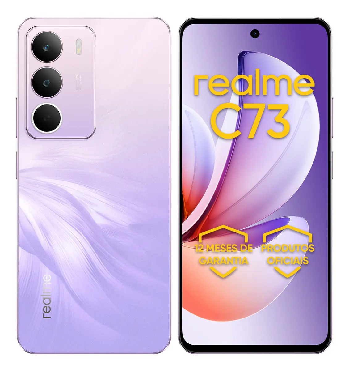 Realme C73 256 GB + 8 GB vale a pena? Análise técnica do celular 4G com bateria de 6.000 mAh 1 Realme C73 Violeta 256GB com 8GB de RAM